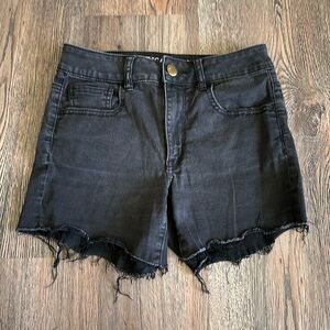 Black American Eagle Jean Shorts